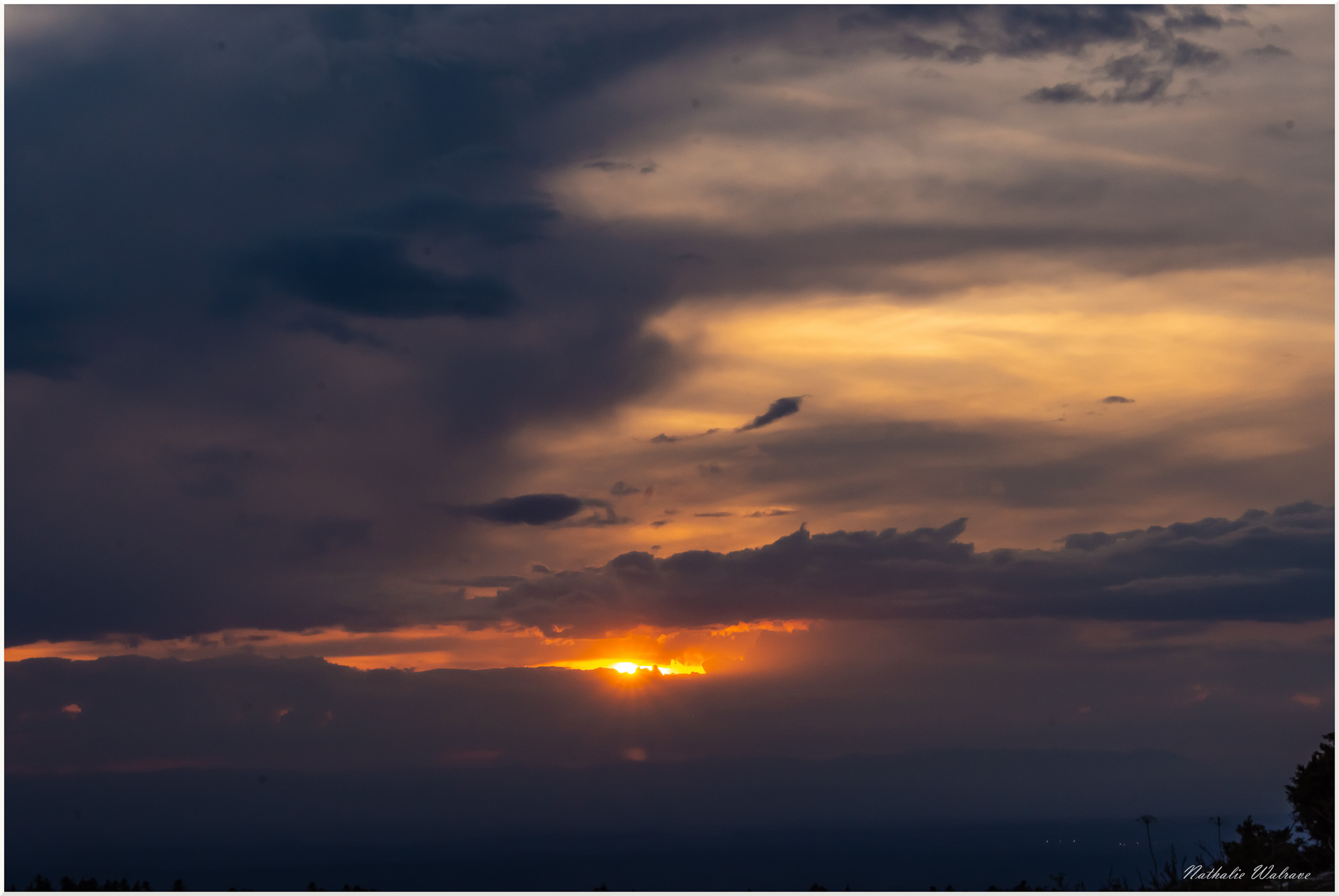 coucher de soleil en automne